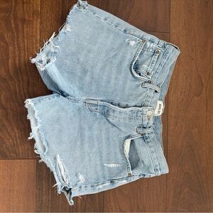 Agolde Light Blue Jean Shorts